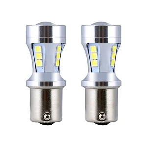 SANYOU Single bulb S25 1156 Projector type LED back lamp Turn signal 900lm 3030SMD 18 stations White pin angle 180 degree Non-polar 6000K DC12V-24V For car 1 piece