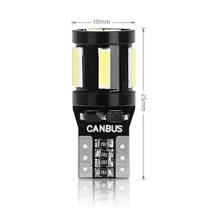 SANYOU T10 LED bulb wedge sphere white cancel non-polar super bright car transition number light room lamp 4 stations 3030SMD + 6 stations 7020SMD chip mounted DC12V 800lm 1 year warranty