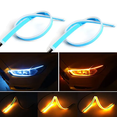 LED blinker Silicone tape Sequential flowing blinker Thin type 60cm Delight / blinker With interlocking function Cutable 12V waterproof Easy to install