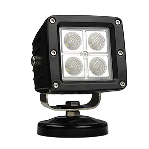 Square Tractor LED Work Light 16W 3 Inch 12W truck working light rear light R10 R23 Emark approved
