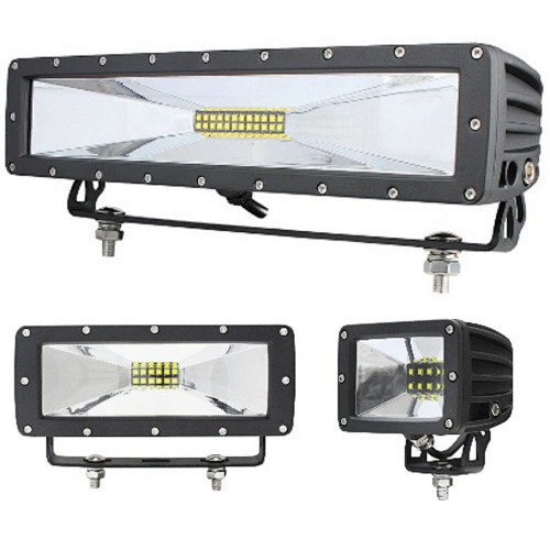 Wide Flood Beam LED Light Bar With Bottom Mount