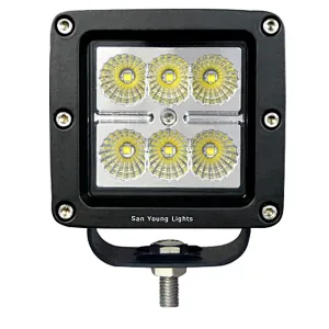 Square Tractor LED Work Light 18W 3 Inch