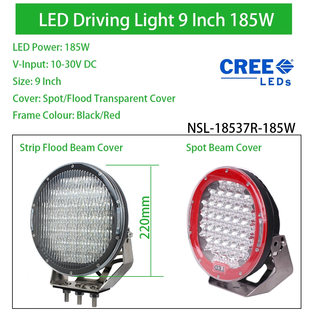 185W 9 inch Off road LED Driving Light CREE