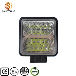2020 New Design 4 inch led work light square Shape for 4x4 offroad driving and Trucks working 12V 24V 150W tractor led work light