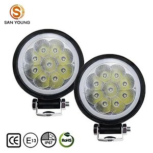 4 inch New high-power 27W work lights with DRL led car off-road vehicle lights working machinery installation lights