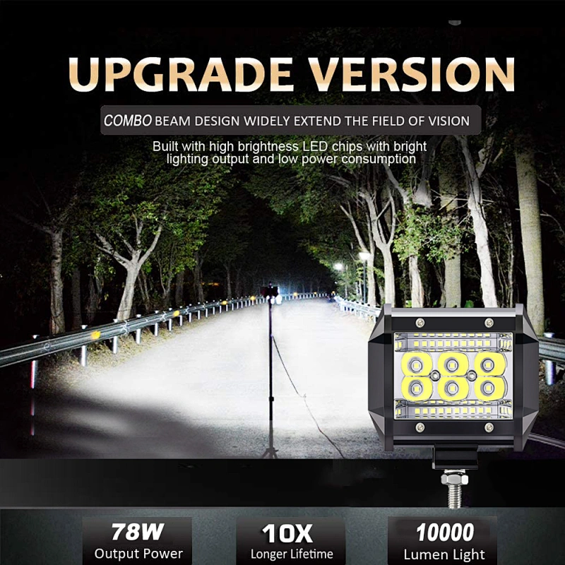 New Truck 4X4 offroad car 78 watt led work light spot led light bar
