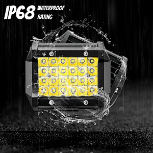 4 Inch LED Light Pods, LED Light Bar 4 Rows 72W 7000lm for Trucks Trailer Tractor ATV UTV RV, Truck Working Off Road Driving Fog Lights Combo Beam LED Pods Waterproof