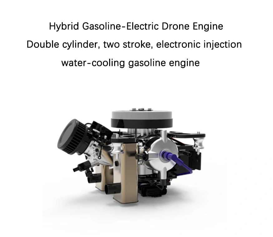 Hybrid drone engine generator