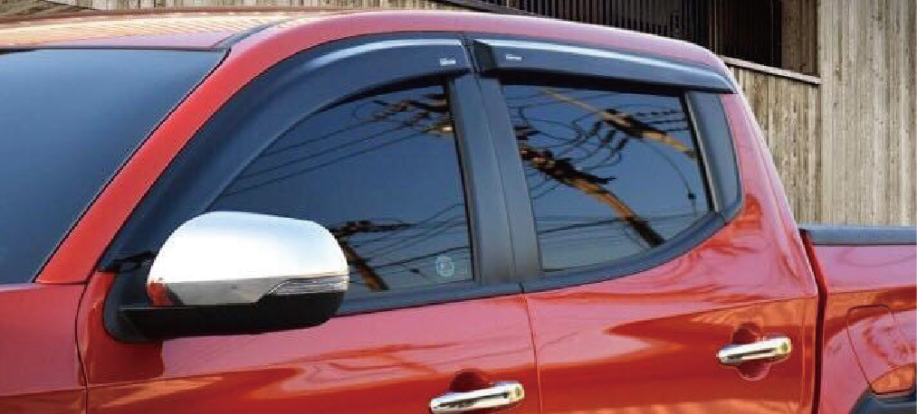 MITSUBISHI L200 TRITON 2019 DOOR VISOR BLACK