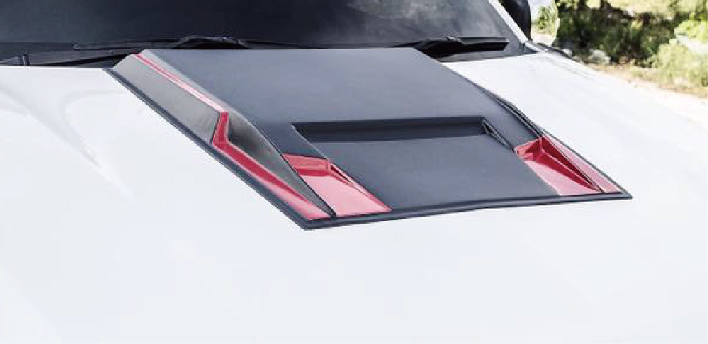 PAJERO SPORT 15 BONNET SCOOPS COVER