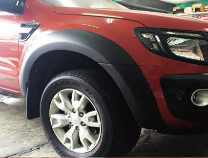 FORD RANGER T6 2012 FENDER FLARE MODIFIED DESIGN MATTE BLACK