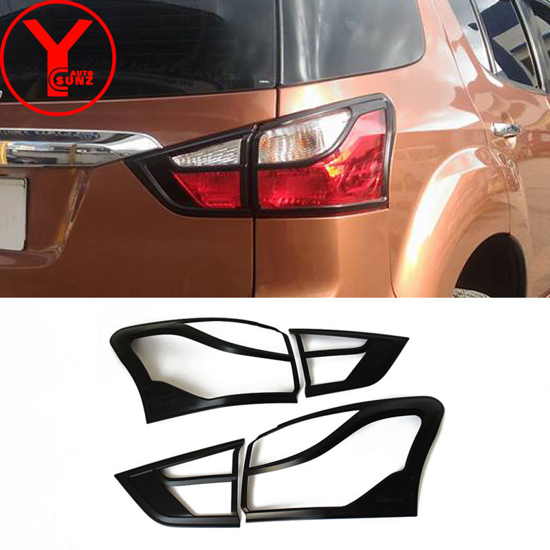 FOR ISUZU MUX 2014 MATTE BLACK TAIL LIGHT COVER