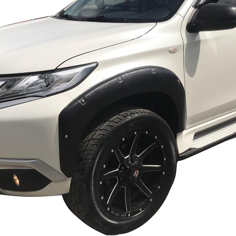 PAJERO SPORT 2015 TEXTURED BLACK FENDER FLARE with bolt