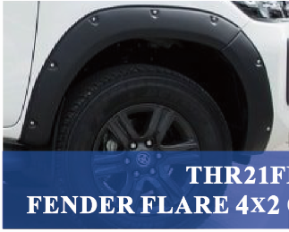 FOR TOYOTA HILUX 2021 4X2 BOLT MATTE BLACK FENDER FLARE
