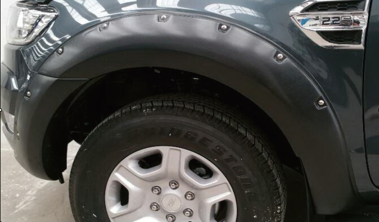 For RANGER 15 MATTE BLACK SCREWS FENDER FLARE MODIFIED DESIGN