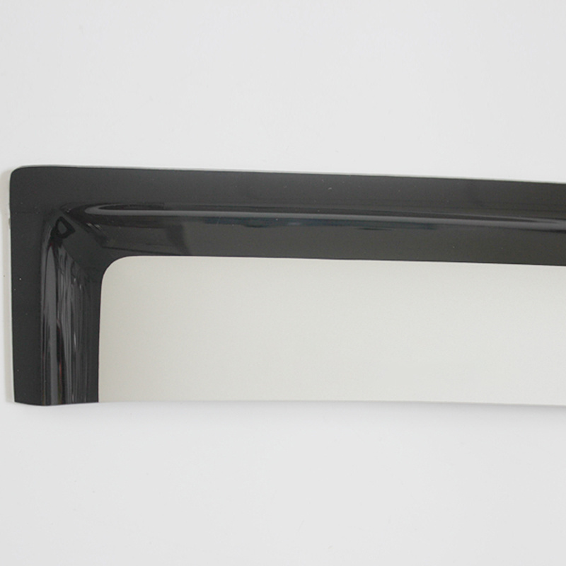 NAVARA NP300 2014-2021 BLACK AND SILVER DOOR VISOR