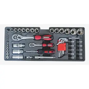 104Pcs Mechanics Tool Set with Drawer Heavy Duty Metal Box 375464