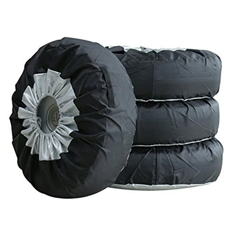4Pcs Spare Tyre Bag Set Tire Cover Wheel Protector PE 163002