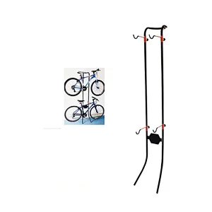 Stand Gravity Bike Rack Stores for Max.2 Bicycle Indoor Storage Stand Garage 175083