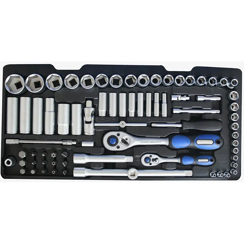 180Pcs Drive Socket Garage Tool Set in Metal Case Ratchet New 375465