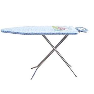122cm Ironing Board Deluxe Wide Metal Ironing Board Home Table Height Rack Adjustable Non Slip 450495-3
