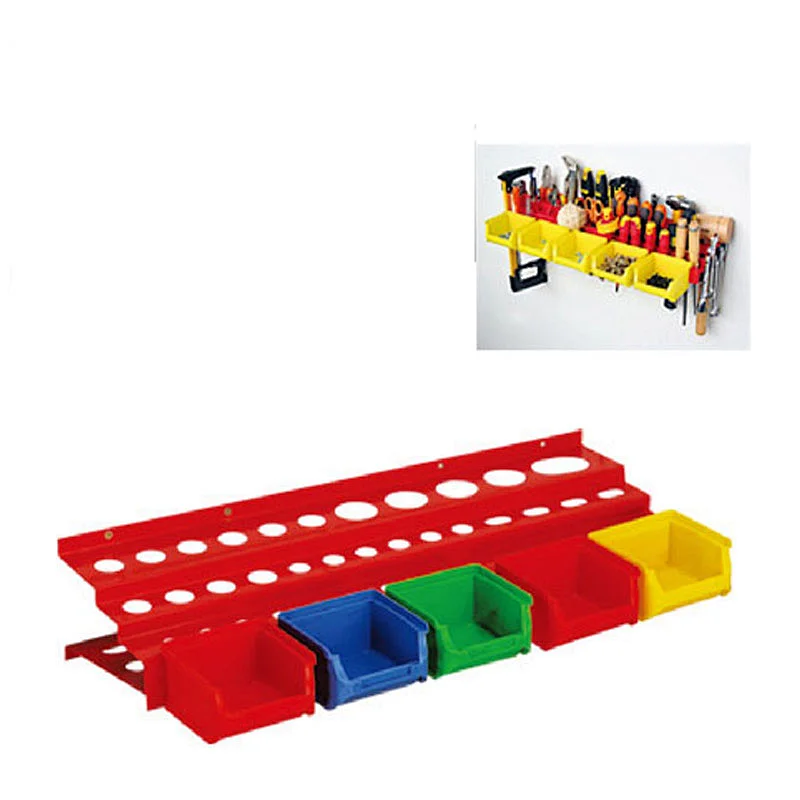Plastic Bin Kit Wall Garage Storage Parts Bins Tool Organiser Shelving Unit 375109