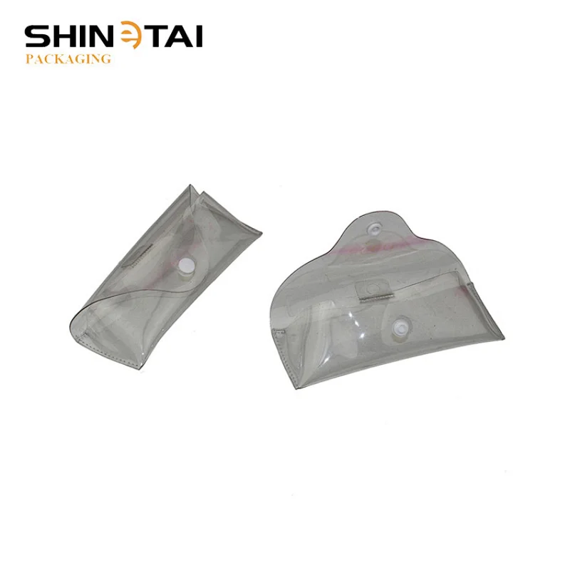 white Clear Plastic Eyeglass Case