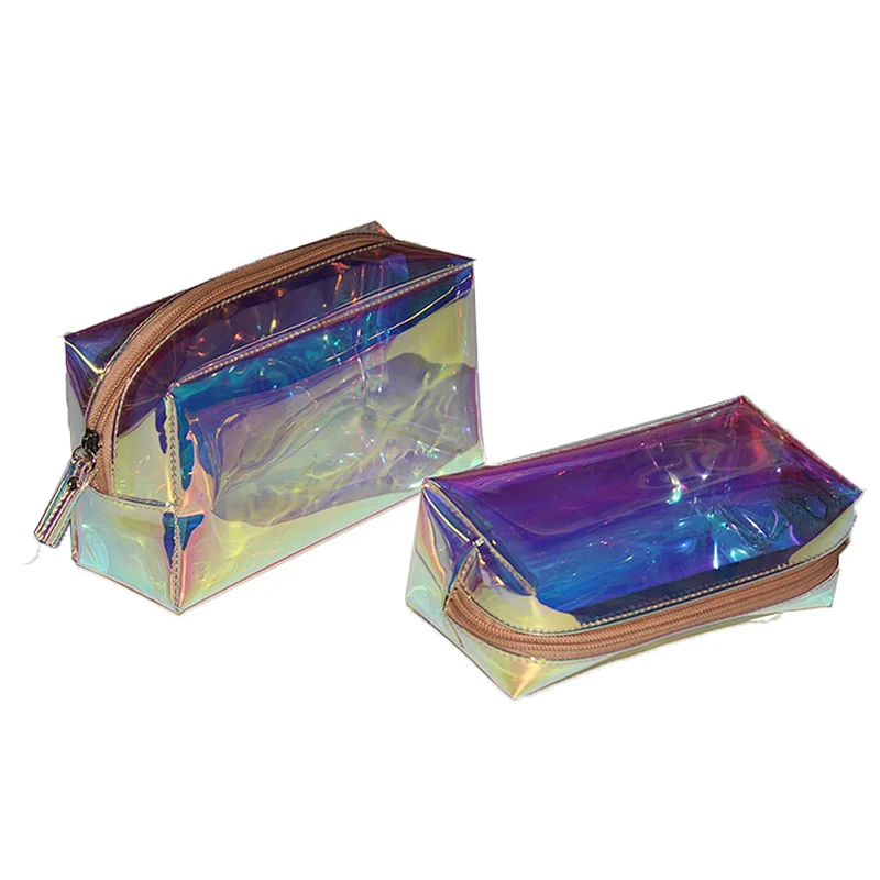 Shiny Laser Cosmetic bag PU leather Pouch