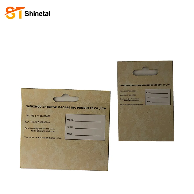 Multiple Size Different Shape Paper Card Custom Insert Card Instruction Manual