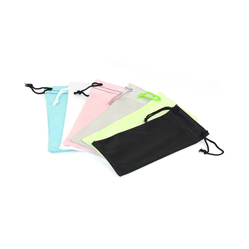 Microfiber Drawstring Custom Logo Printing Eyewear Sunglasses Bag Pouch