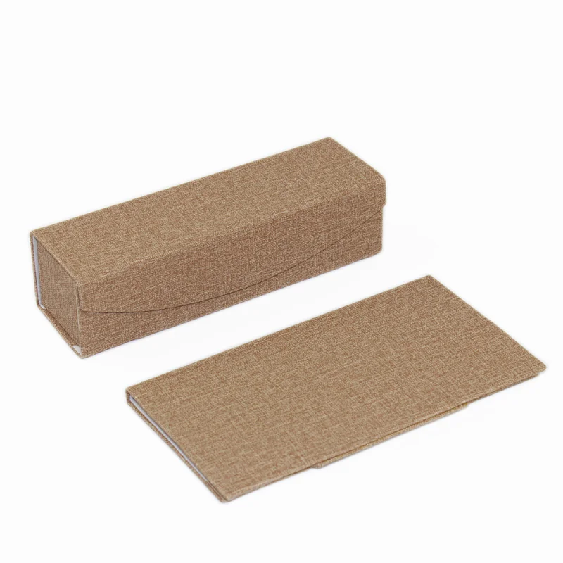 Brand Eyeglasses Box OEM Dual Lighter Folding Magnetic Custom Logo Eyeglass Handmade Eyewear Case