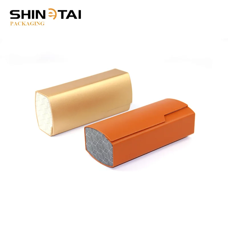 Golden PU Iron Hot Sell Magnetic Eyewear Case