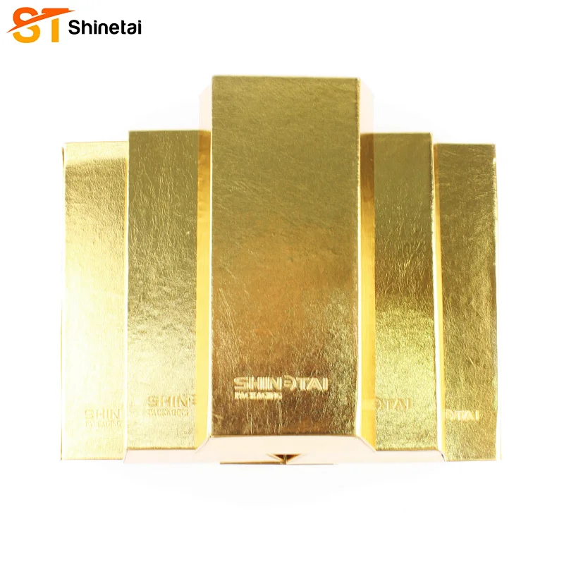Gold Bar Handmade Sunglasses Case Trapezoid Sunglasses Case PU Leather Custom-made Hard  Box