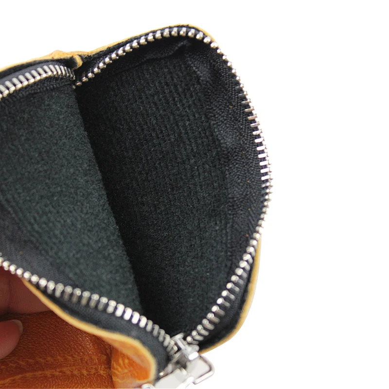 Custom Logo Leather Printed Zipper Pouch Zipper Lock Bags