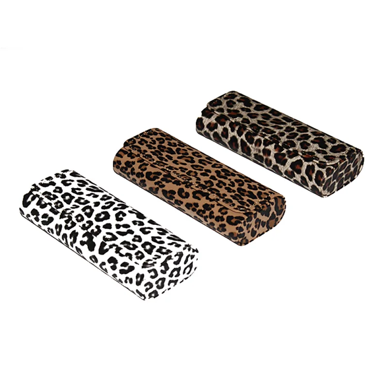 handmade Leopard Print Glasses Case