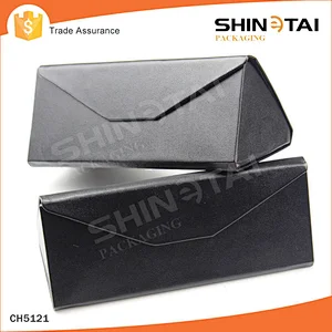 Unique Handcrafted PU leather Triangle Folding Glasses Case