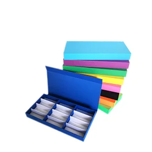 Colorful Sunglass Display Boxes 12-Grid Optical Cases Eyeglasses Tray Eyewear Storage