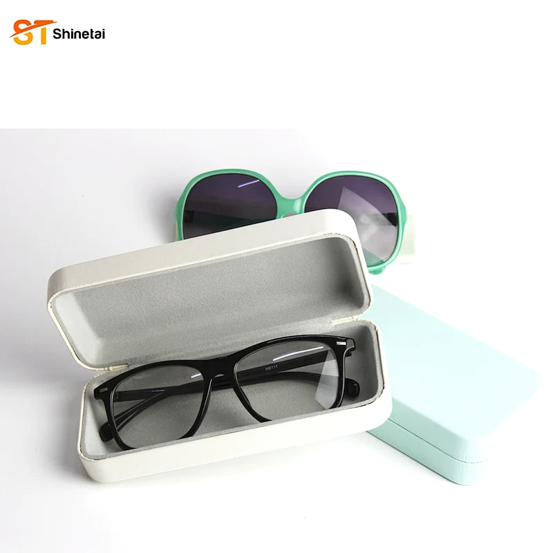 Custom Print Hard Box Leather Glasses Case Rectangle Eyeglasses Case