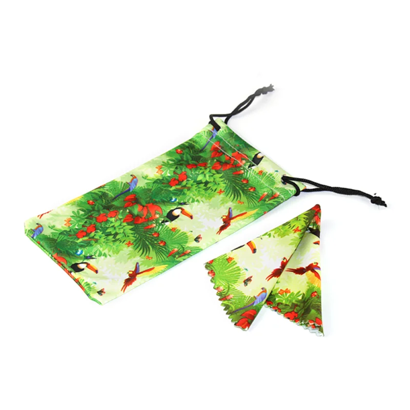 Sunglasses Wipe With Drawstring Pouch Eyeglasses Wipe