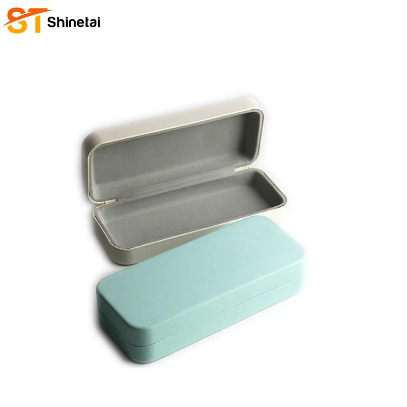 Custom Print Hard Box Leather Glasses Case Rectangle Eyeglasses Case