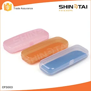 Transparent Plastic Eyeglass Case for Optical Reading Glasses