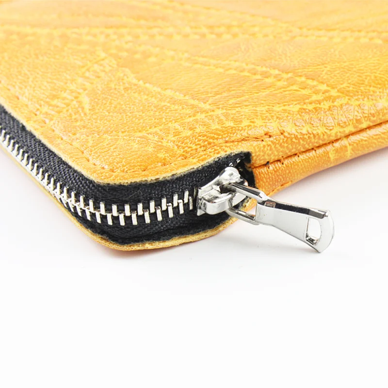 Custom Logo Leather Printed Zipper Pouch Zipper Lock Bags