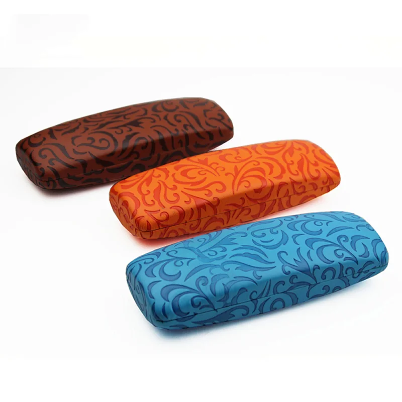New Design PU Leather Iron Hard Metal Eyewear Glasses Case