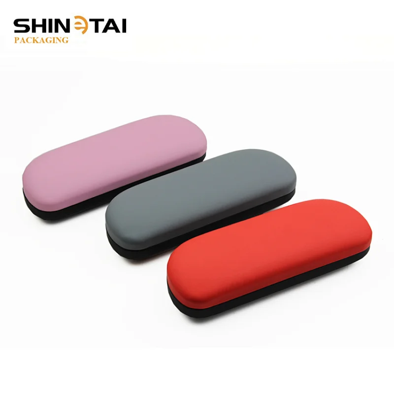 Custom Two colors Leather Optical Reading Glasses With Case