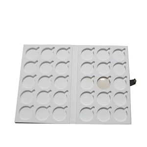 Customized Button Closure Optical Lens Display Book