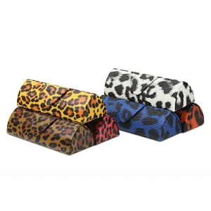Factory Custom Leopard Printed Small Handmade Box Handmade Sunglasses Case