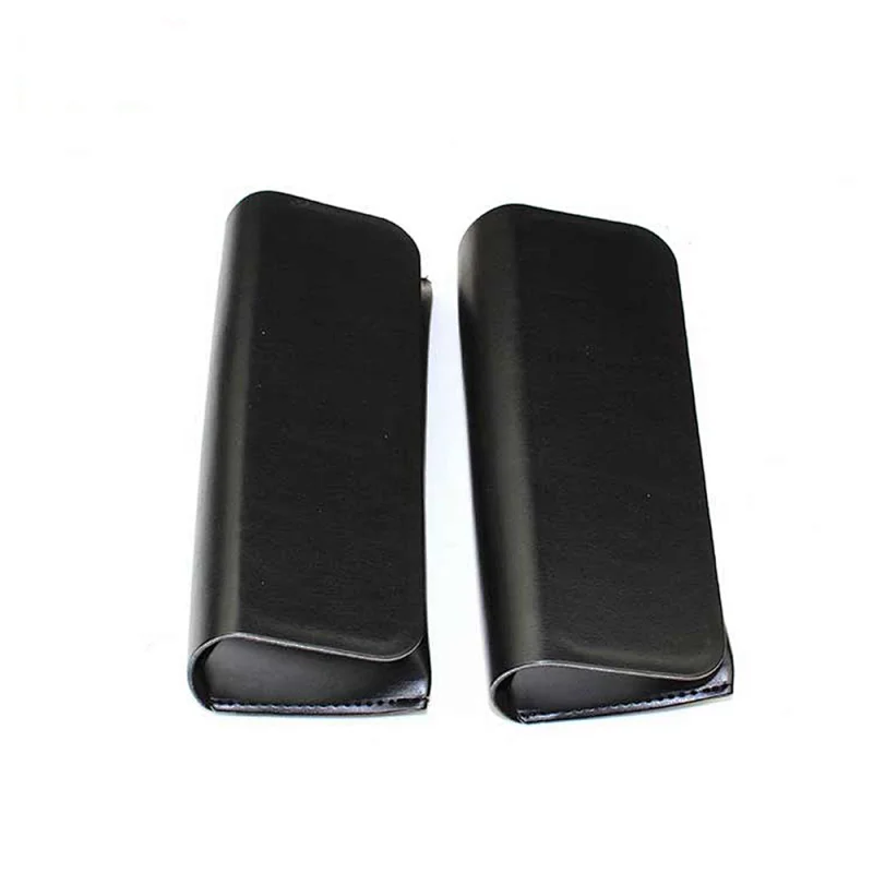 Black PU Leather Sunglasses Case Custom Logo Eyeglasses Box Soft Case