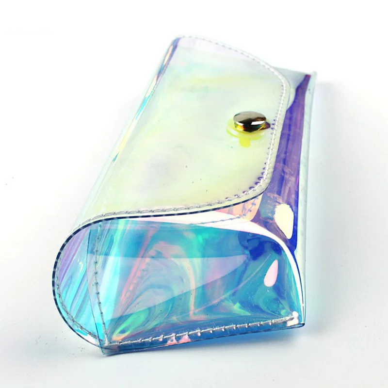 Laser Transparent PVC Sunglasses Case with Packing Glasses
