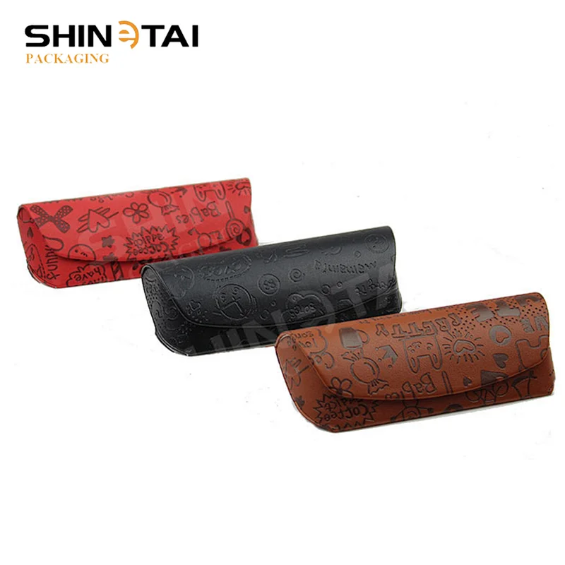 Top Quality Eyewear Case PU Leather Sunglasses Case Hand Made Glasses Case