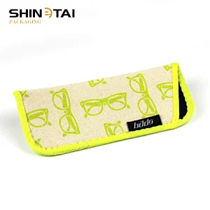 Customized Printing Pouches Eyewear Print Canvas Pouch Sunglasses Waterproof Pouch